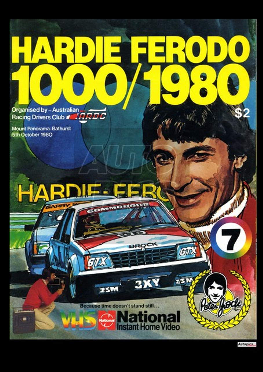 Authentic Design Retro Bathurst Posters, 1980, Hardie Ferodo 500