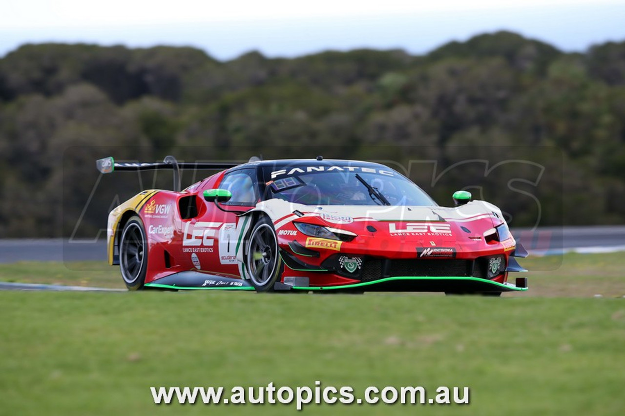 24PI04JS1014 - Fanatec GT World Challenge Australia - Phillip Island Grand Prix Circuit,  C. Mostert, L. Talbot - Ferrari 296 GT3, Car #1, 2024