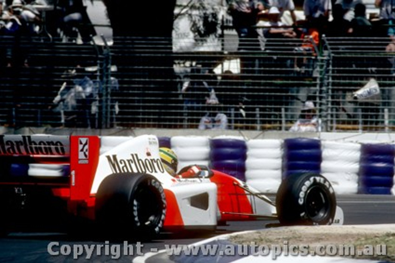 92504 - Ayrton Senna - McLaren Honda - Australian Grand Prix Adelaide 1992