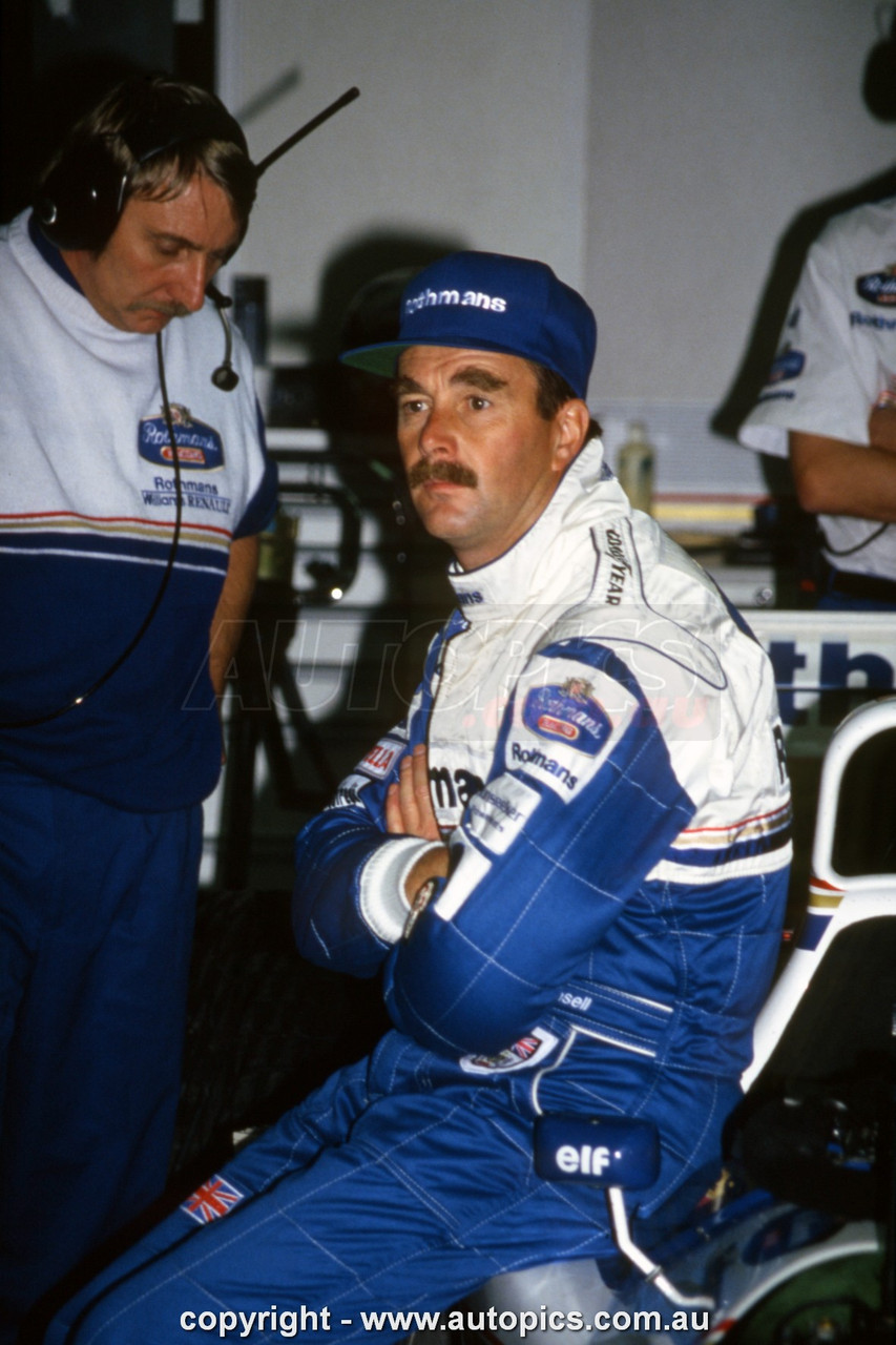 94AGP11RS3003 - Nigel Mansell, Australian Grand Prix, Adelaide, 1994, Williams FW16B-Renault, Winner - Photographer Ray Simpson