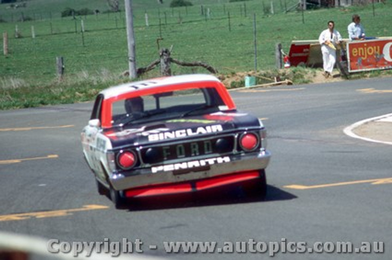 70744 -   A. Roberts  -  Bathurst 1970 - Ford Falcon  XW GTHO   Slightly out of focus   - Photographer Bruce Blakey