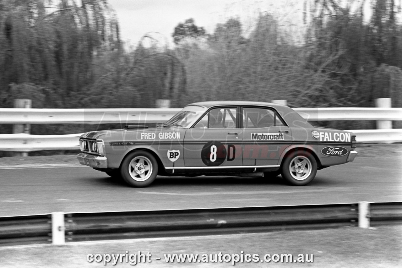 72SA09PD7020 - Fred Gibson, Sandown Three Hour 250, Sandown, 10th September, 1972, Ford XY Falcon GTHO Phase III - Photographer Peter D'Abbs