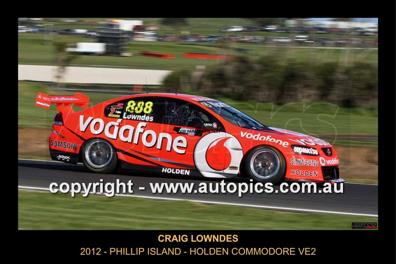12001-1 - Craig Lowndes, Phillip Island, 2012, Holden Commodore VE2 - Photographer Craig Clifford