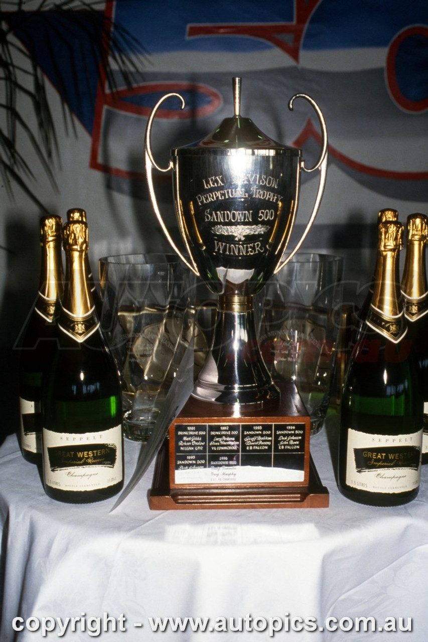 97SA09RS7003 - Trophy - Craig Lowndes & Greg Murphy, Sandown Tickford 500, Sandown International Motor Raceway, 14th of September, 1997, Holden VS Commodore, WINNERS - Photographer Ray Simpson 97SA09RS7003 - Trophy - Craig Lowndes & Greg Murphy, Sandown Tickford 500, Sandown International Motor Raceway, 14th of September, 1997, Holden VS Commodore, WINNERS - Photographer Ray Simpson