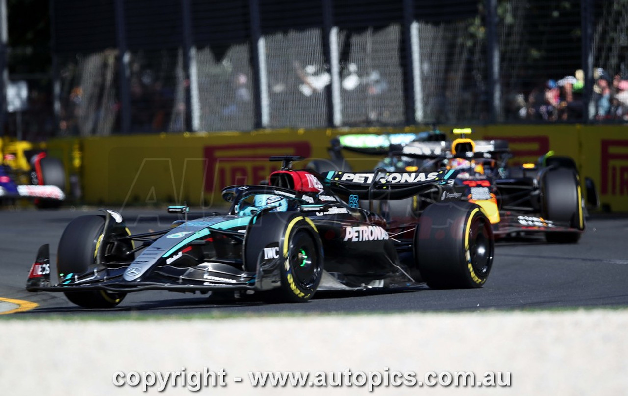 24AP03JS3074 - Formula One -  Rolex Australian Grand Prix,  Albert Park Grand Prix Circuit,  2024, George Russell, Mercedes, Car #63 - Photographer James Smith