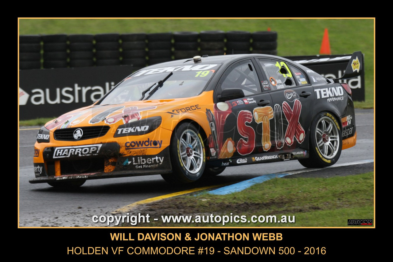 16SA09JS7022-F - Will Davison & Jonathon Webb,  Wilson Security Sandown 500, Sandown International Motor Raceway, 18th of September, 2016, Holden VF Commodore - Photographer James Smith
