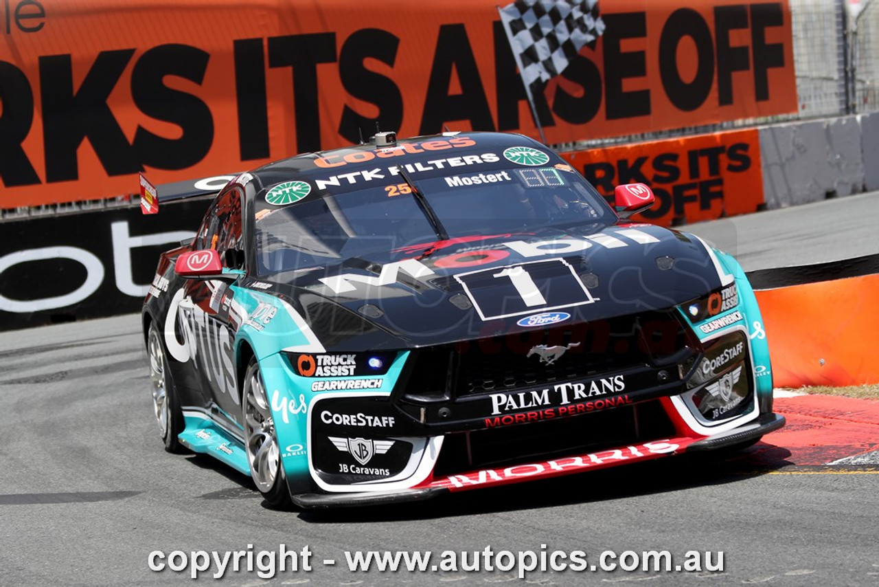 25GC10JS7000 - Chaz Mostert,  Boost Mobile Gold Coast 500, Surfers Paradise Street Circuit , Queensland, 24th - 26th of October, 2025, WINNER, Ford Mustang GT - Photographer James Smith 25GC10JS7000 - Chaz Mostert,  Boost Mobile Gold Coast 500, Surfers Paradise Street Circuit , Queensland, 24th - 26th of October, 2025, WINNER, Ford Mustang GT - Photographer James Smith