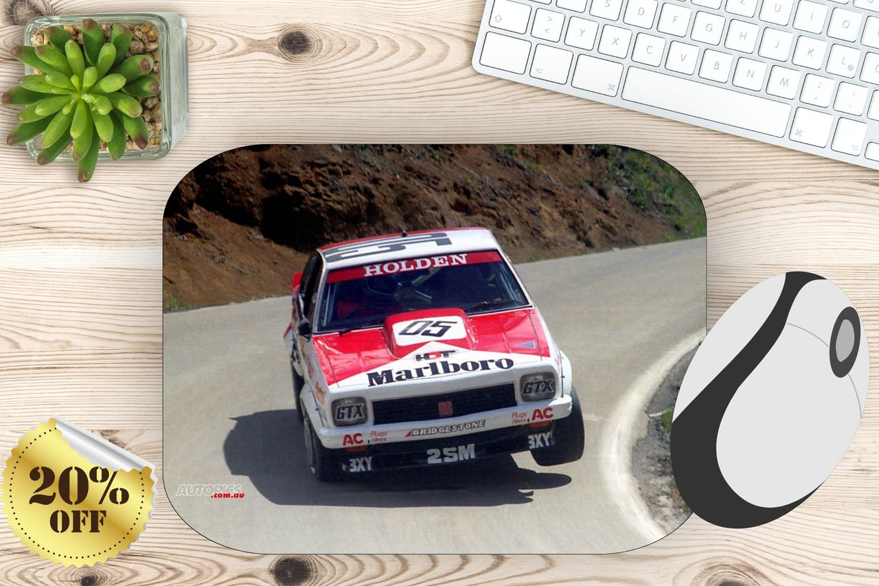 MOUSEPAD79701  -  Peter Brock & Jim Richards  -  Hardie Ferodo 1000, Bathurst, 1979,  Holden Torana A9X - 1st Outright & Class A Winner  - Photographer - Lance J Ruting