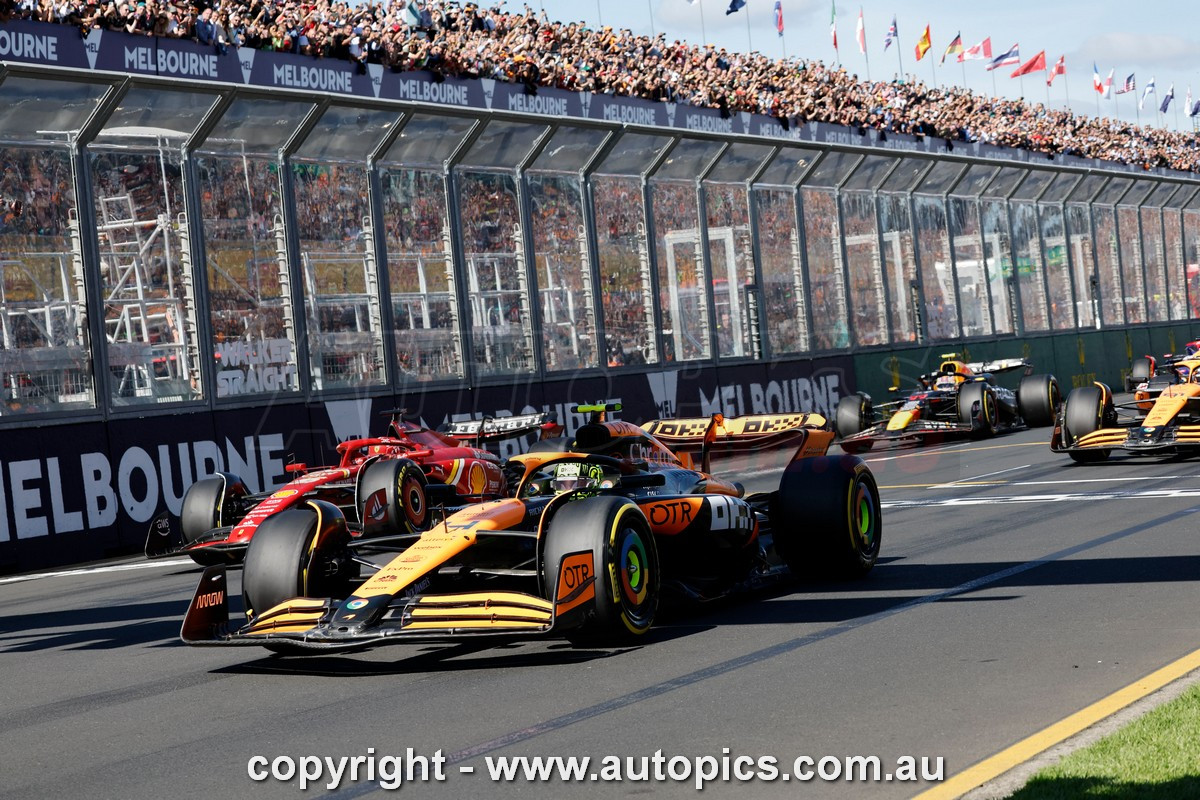 24AGP03PB3094 - Lando Norris, Formula 1 -  Rolex Australian Grand Prix,  Albert Park Grand Prix Circuit, Head Shot - Ferrari, Car #4 , 2024