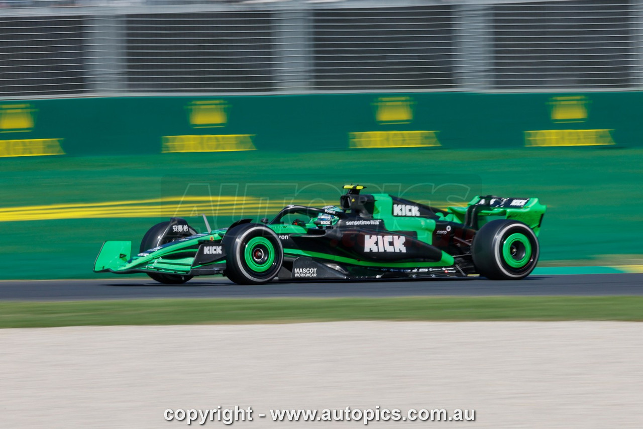 24AGP03PB3140 - Zhou Guanyu, Formula One - Rolex Australian Grand Prix,  Albert Park Grand Prix Circuit,  2024, Kick Sauber Ferrari, Car #24