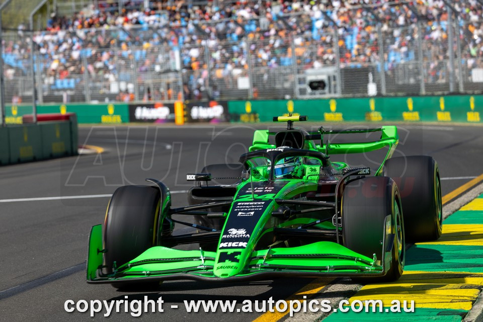 24AGP03PB3141 - Zhou Guanyu, Formula One - Rolex Australian Grand Prix,  Albert Park Grand Prix Circuit,  2024, Kick Sauber Ferrari, Car #24