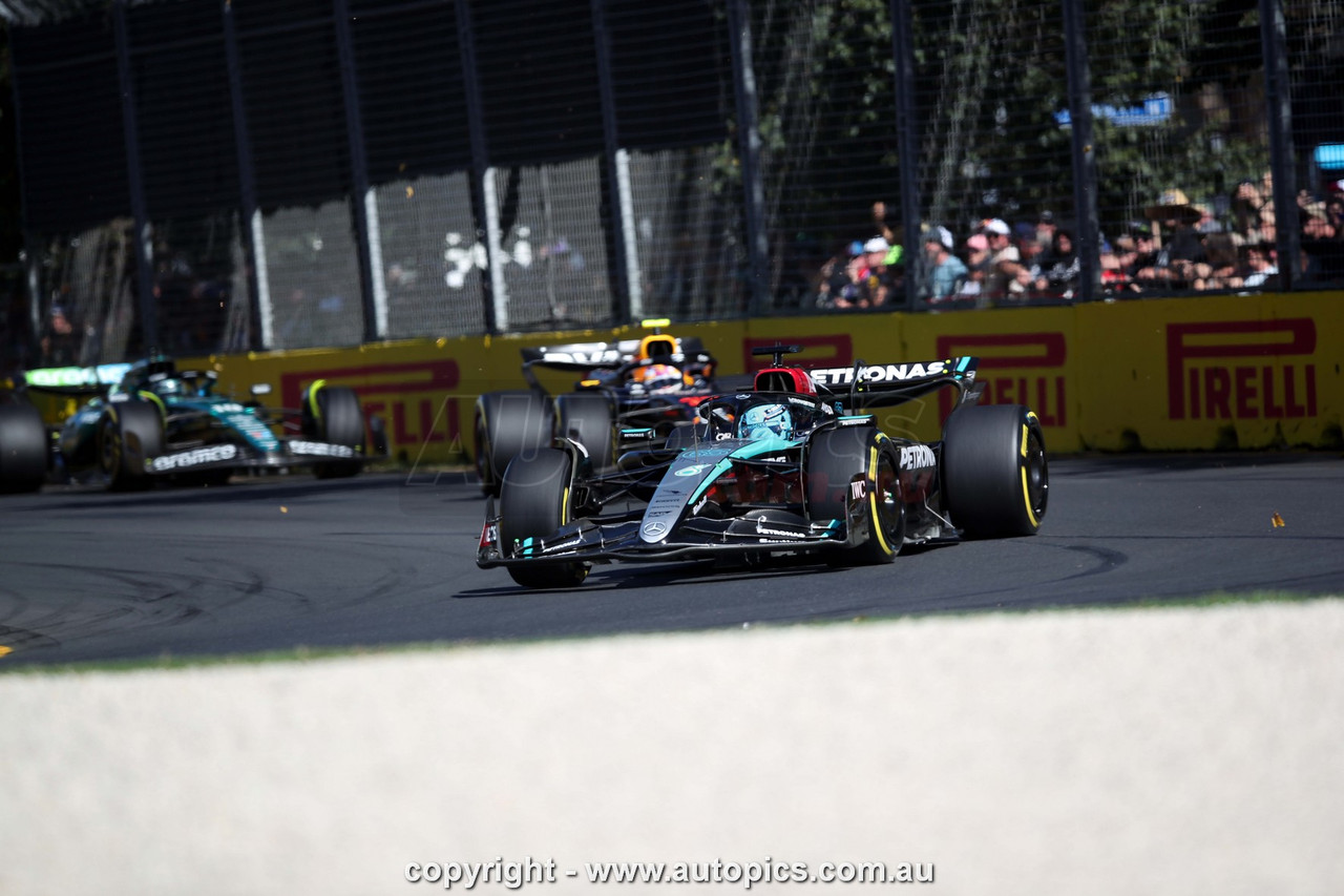 24AGP03JS3144 - George Russell, Formula One - Rolex Australian Grand Prix,  Albert Park Grand Prix Circuit,  2024, Mercedes, Car #63 - Photographer James Smith