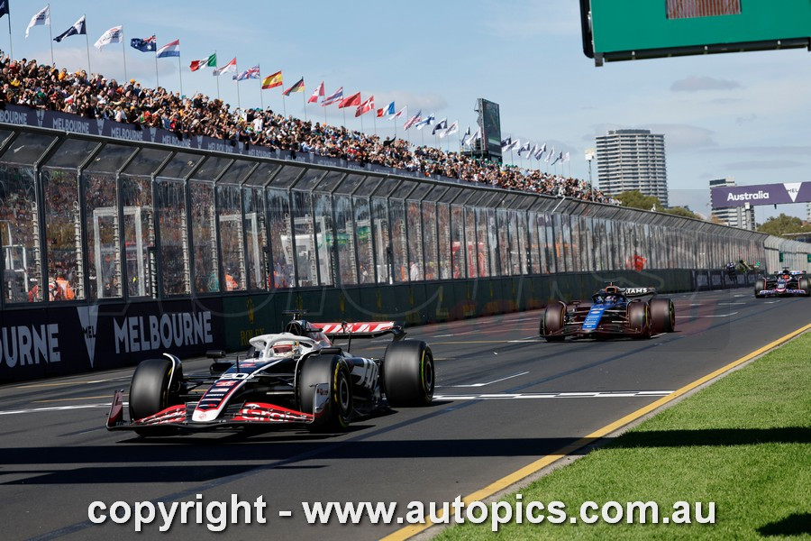 24AGP03PB3156 - Kevin Magnussen, Formula 1 - Rolex Australian Grand Prix,  Albert Park Grand Prix Circuit,  2024, Haas Ferrari, Car #20