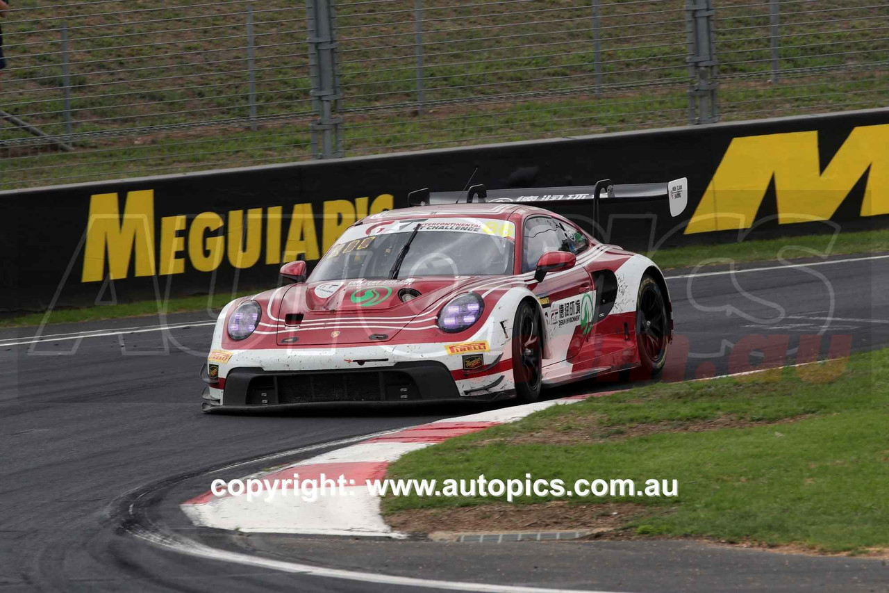 26BA02JS5019 - Meguiar's Bathurst 12 Hour, Mount Panorama, 2026, Dorian Boccolacci, Anders Fjordbach & Kerong Li - Porsche 911 GT3 R (992) - RUNNERS - UP! - Photographer James Smith