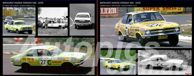 49061 - Holden LC & LJ TORANA XU1 BOOK, Bathurst 500/1000, 1970 TO 1975, Australian Pictorial History
