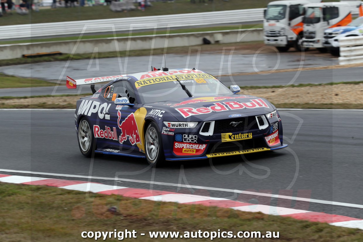 26SP05JS7005 - Broc Feeney, Ford Mustang GT, 1st Outright, Winner! - Tyrepower Tasmania Super 440, Symmons Plains International Raceway, Repco Supercars Championship, Tasmania, 2026 - Photographer James Smith