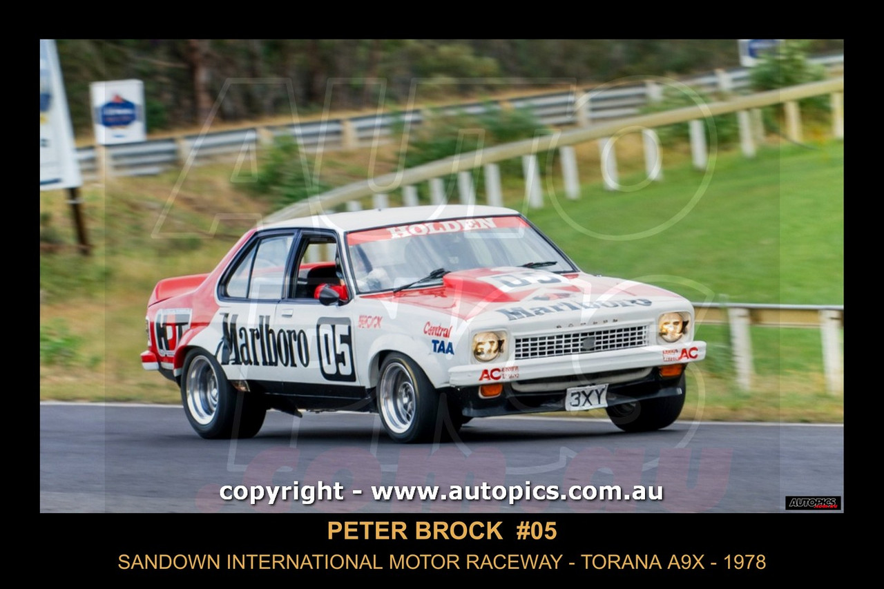 78162-1 - Peter Brock, Torana A9X - Sandown International Motor Raceway, Victoria, February 1978