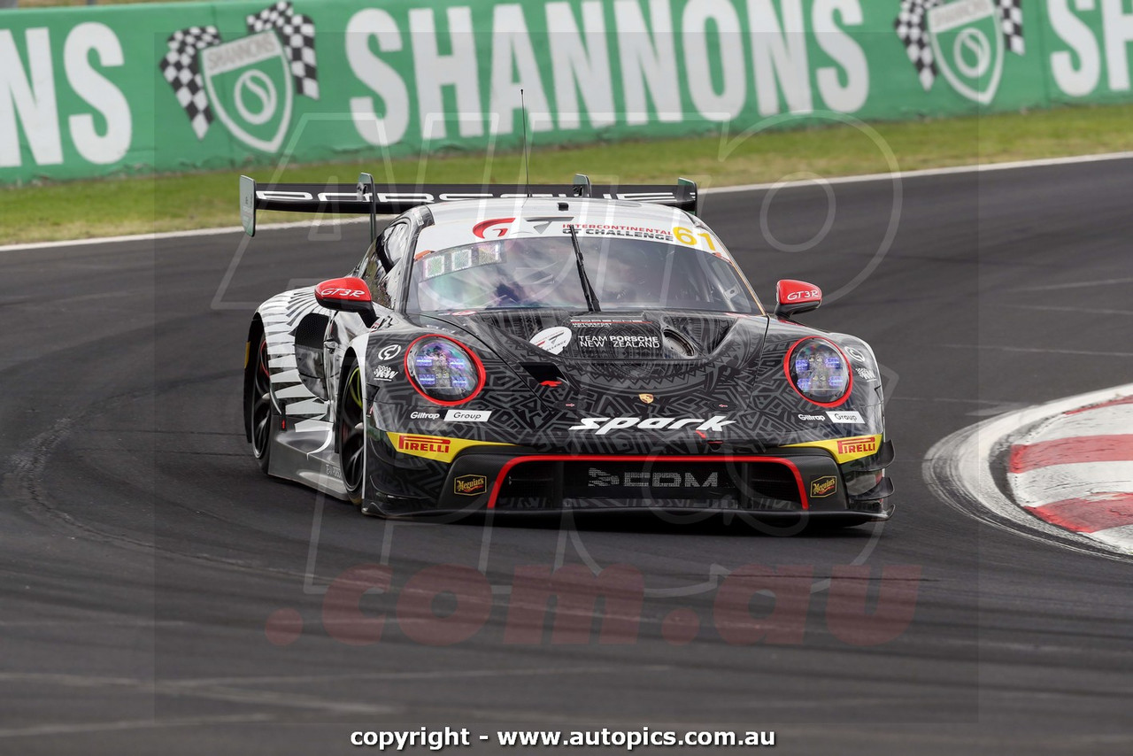 26BA02JS5059 - Ricardo Feller, Laurin Heinrich, & Klaus Bachler, Porsche 911 GT3R - Meguiar's Bathurst 12 Hour, Mount Panorama, Bathurst, New South Wales, 2026 - Photographer James Smith