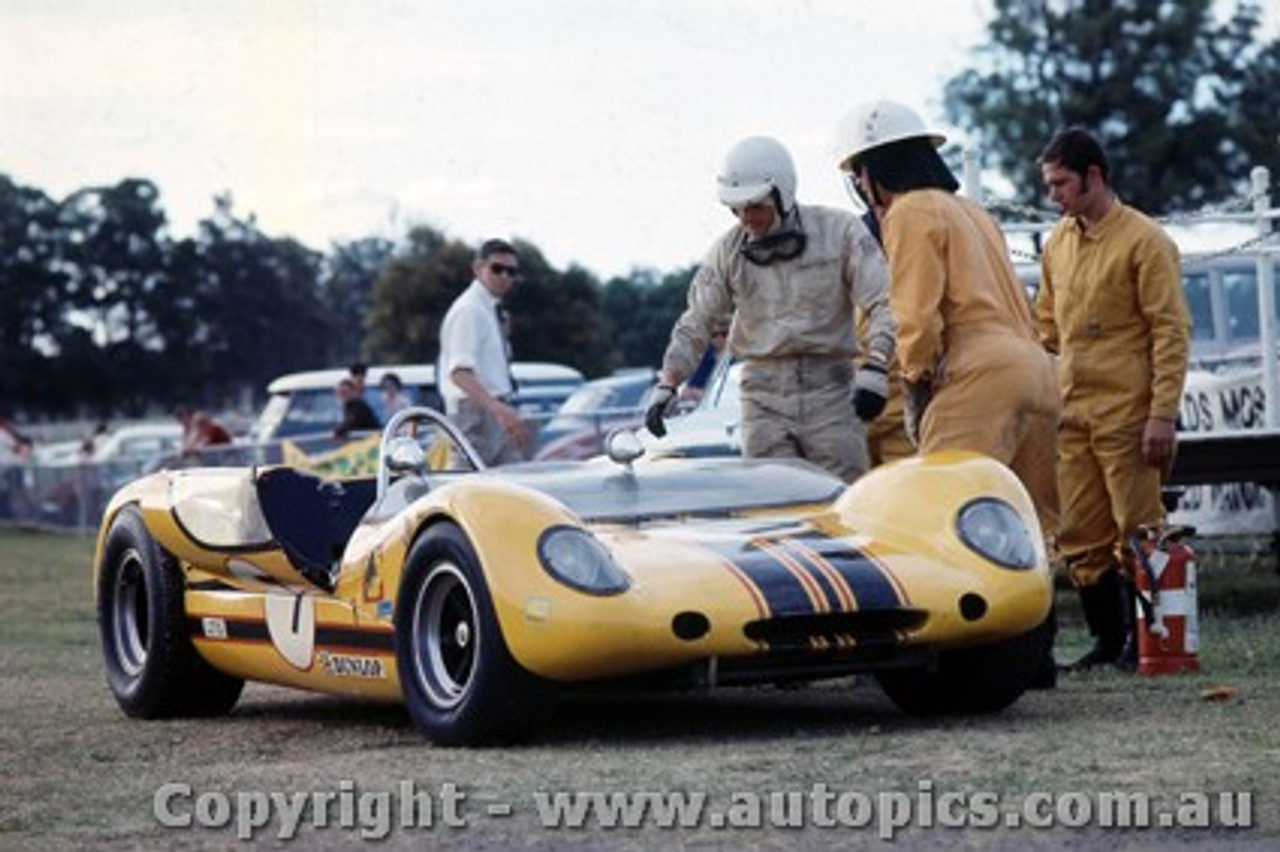 69463 - Bob Muir Lotus 23B - Warwick Farm 7th December 1969 - Photographer Jeff Nield