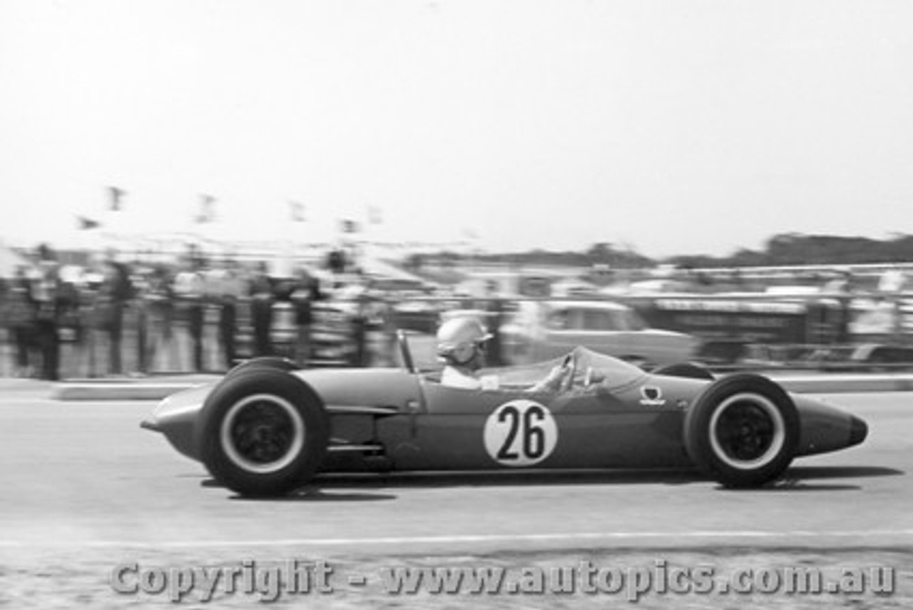 64524 - David Walker  Brabham  -  Australian Grand Prix  - Tasman Series  Sandown 1964