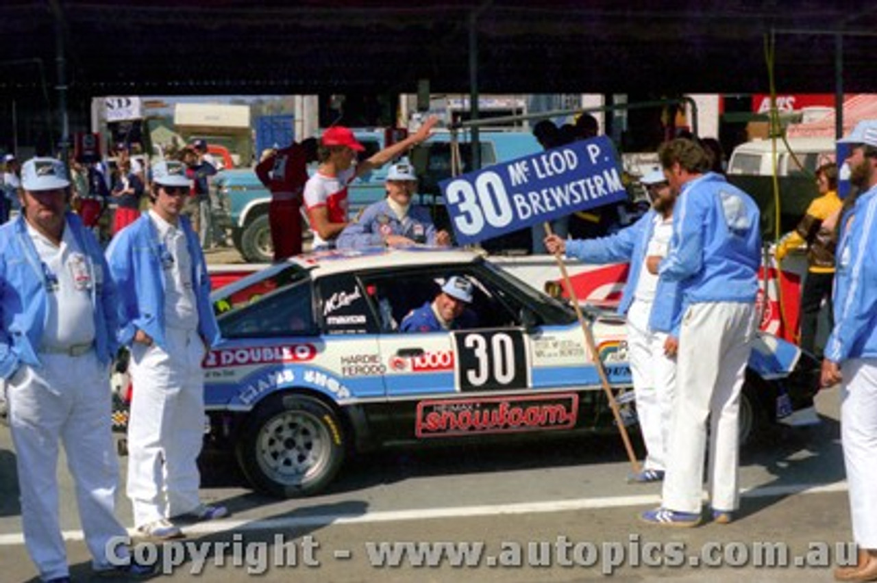 80816  - P. McLeod / M. Brewster - Mazda RX7 - Completed 65 laps -  Bathurst 1980 - Photographer Lance J Ruting