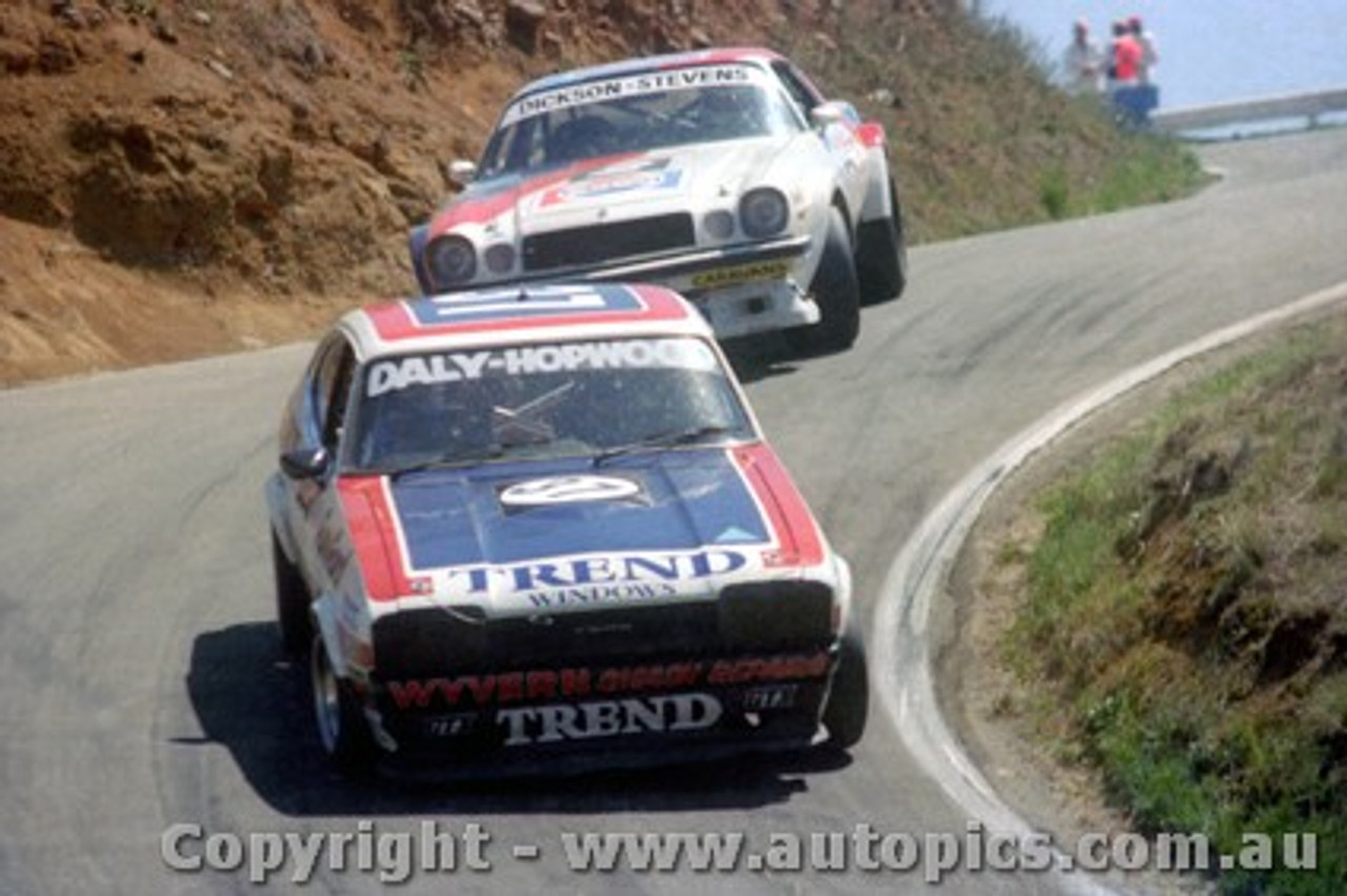 80823  - P. Hopwood / T. Daley 17th Outright - Ford Capri -   Ron Dickson / Bob Stevens Chev Camaro - 18th Outright  - Bathurst 1980 - Photographer Lance J Ruting