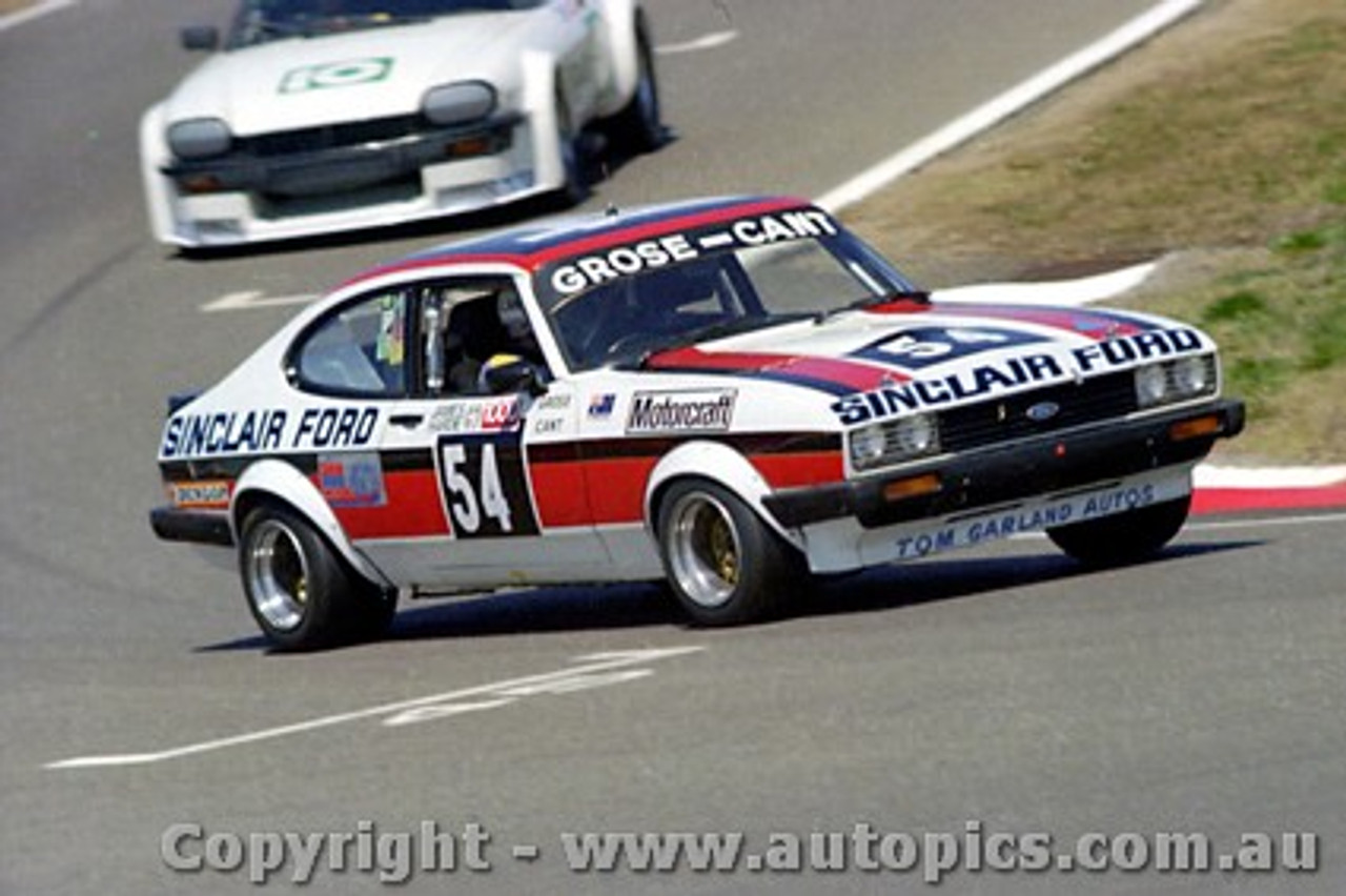 82750 - L. Grose / A. Cant Ford Capri  14th Outright Bathurst 1982 - Photographer Lance J Ruting