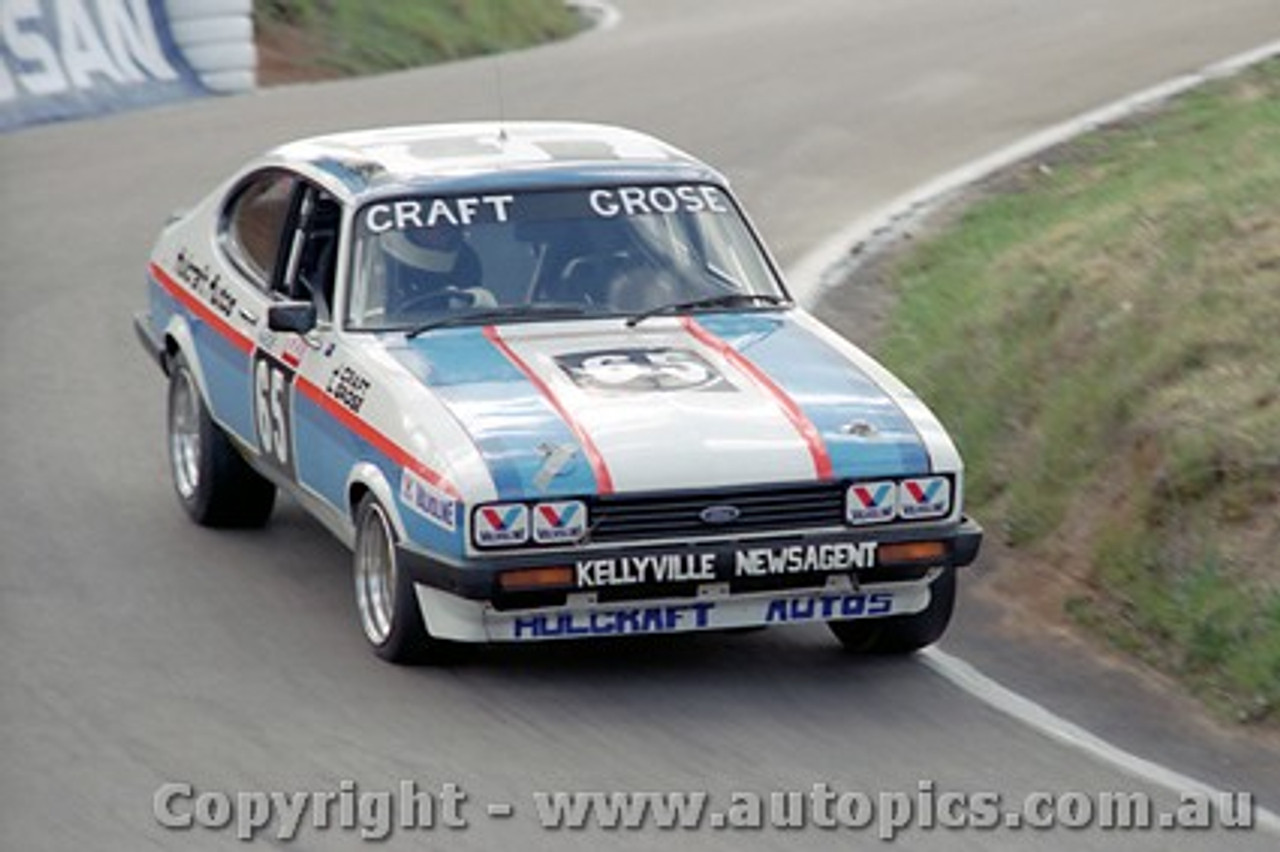 84779  -  J. Craft / L. Grose  Ford Capri - 21st Outright Bathurst 1984  - Photographer Lance J Ruting
