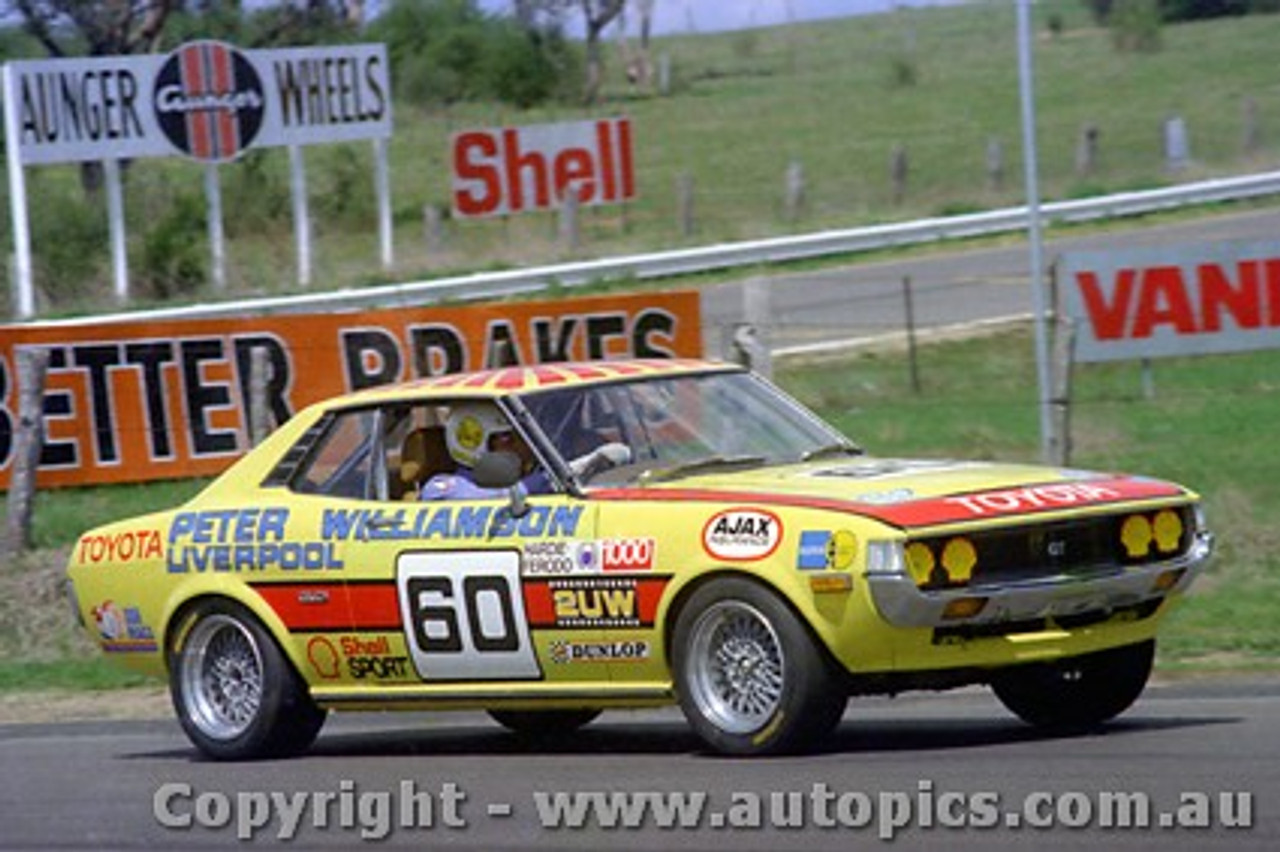 77816 - P. Willianson / G. Scott Toyota Celica  43 laps completed- Bathurst 1977 -  Photographer  Lance J Ruting