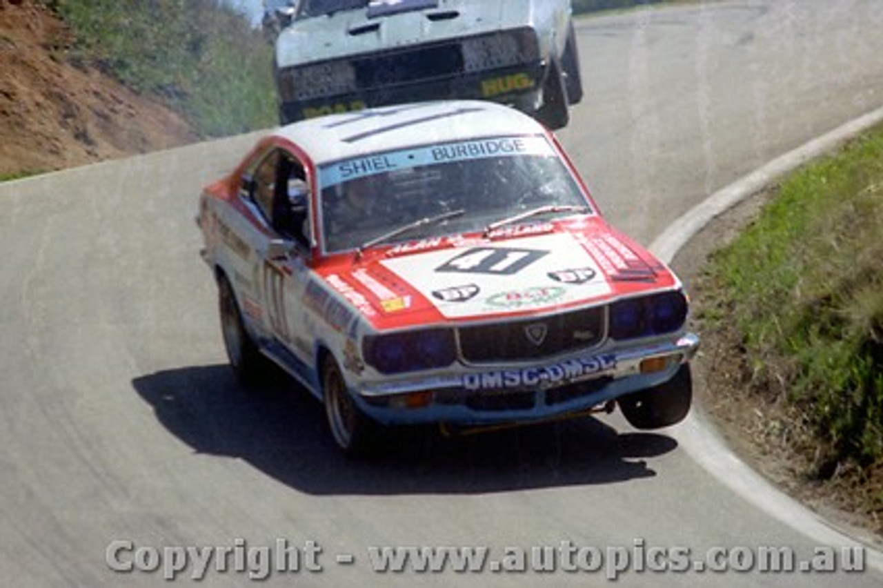 78827 - Terry Shiel / Ross Burbidge  - Mazda RX3 - Bathurst 1978 - Photographer Lance  Ruting   A few markes on the neg.