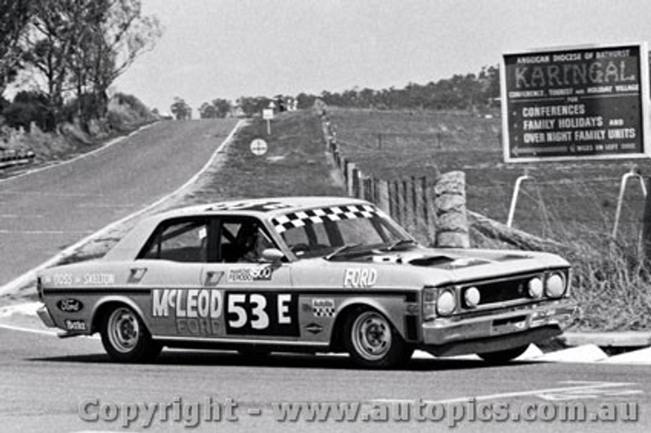 70803 - J. Goss / R. Skelton -  Ford Falcon   XW GTHO -  Bathurst 1970  - Photographer Lance J Ruting