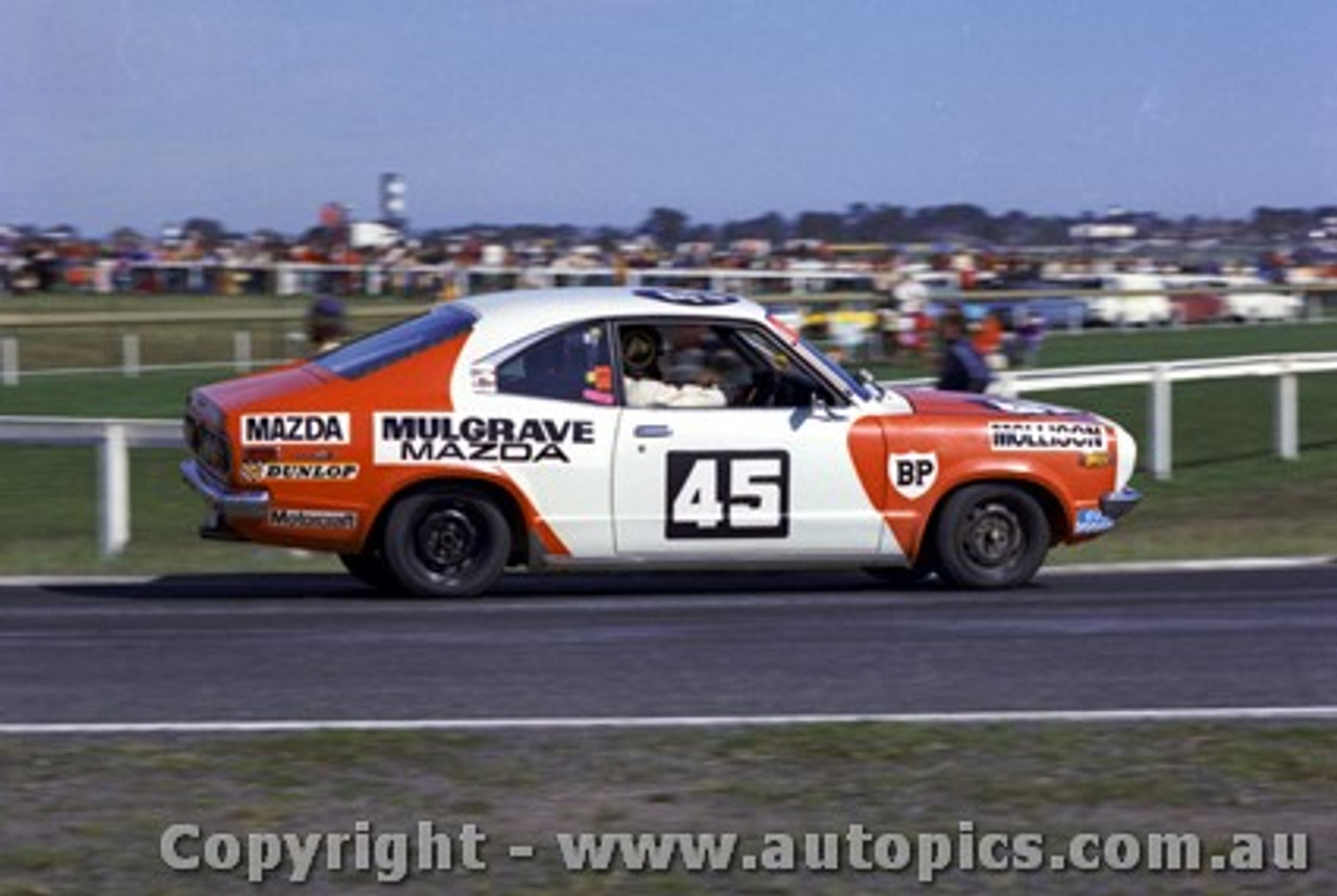 73146 - M. Mollison - Mazda RX3 - Sandown 9th September 1973 - Photographer Peter D Abbs