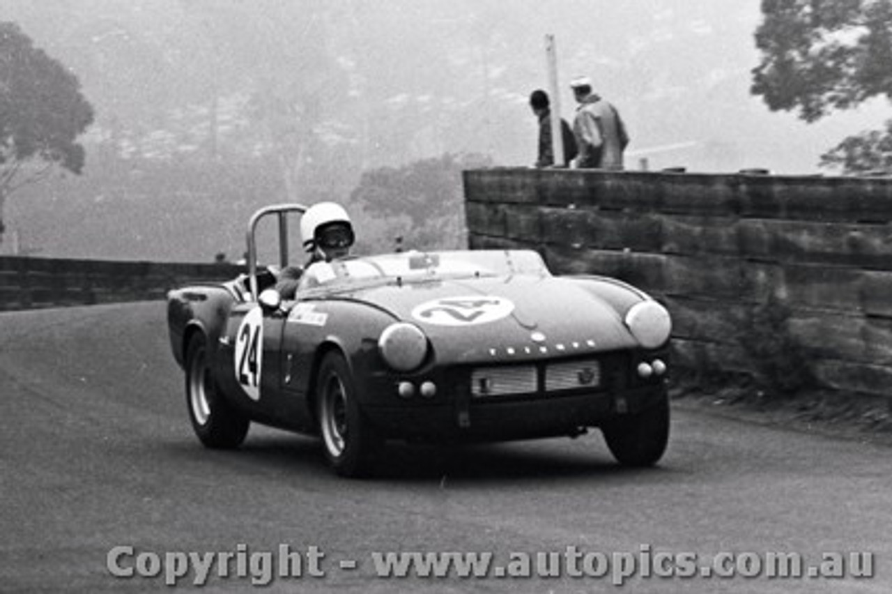 67492 - K. Angle Triumph Spitfire  - A very foggy Catalina 23th April 1968 - Photographer Lance J Ruting