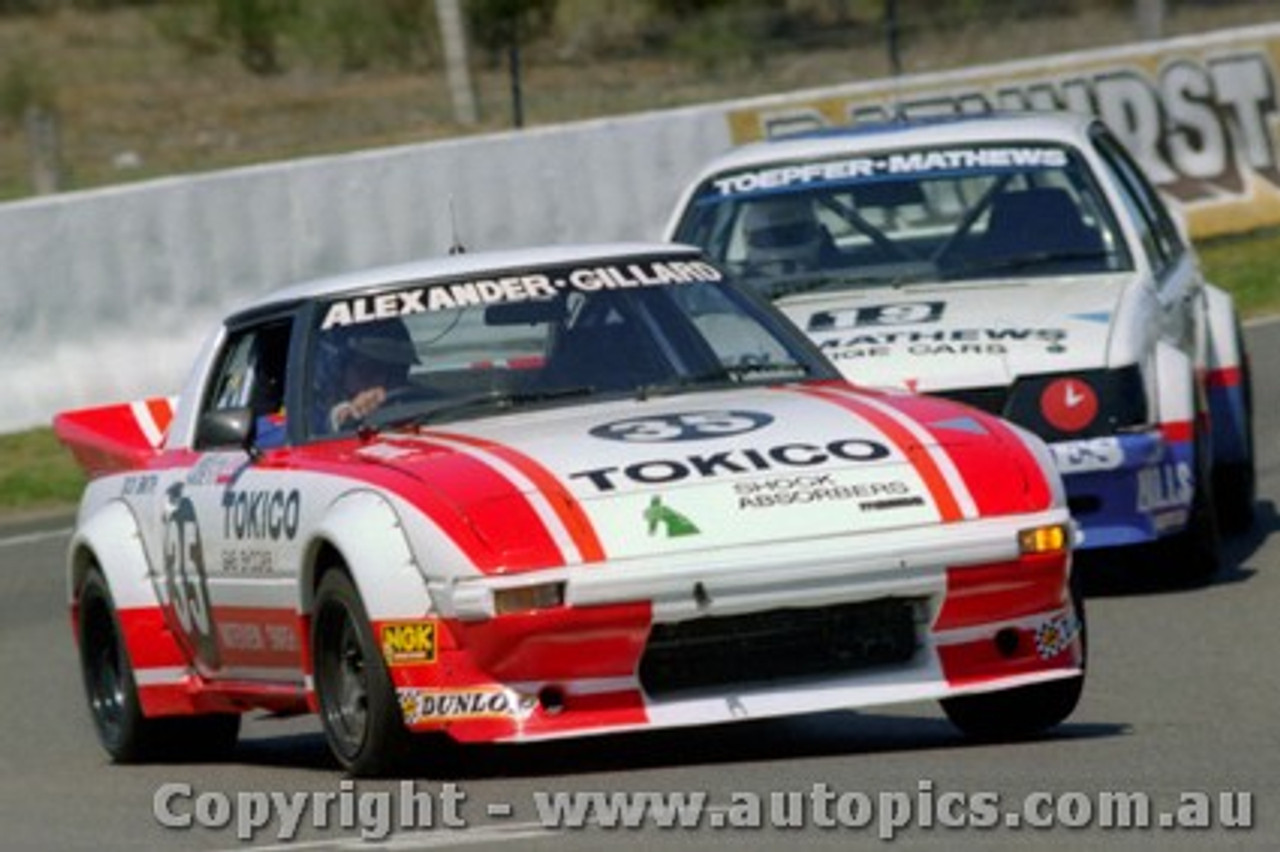 82826 - P. Alexander / R. Gillard - Mazda RX7- Bathurst 1982 - Photographer Lance J Ruting