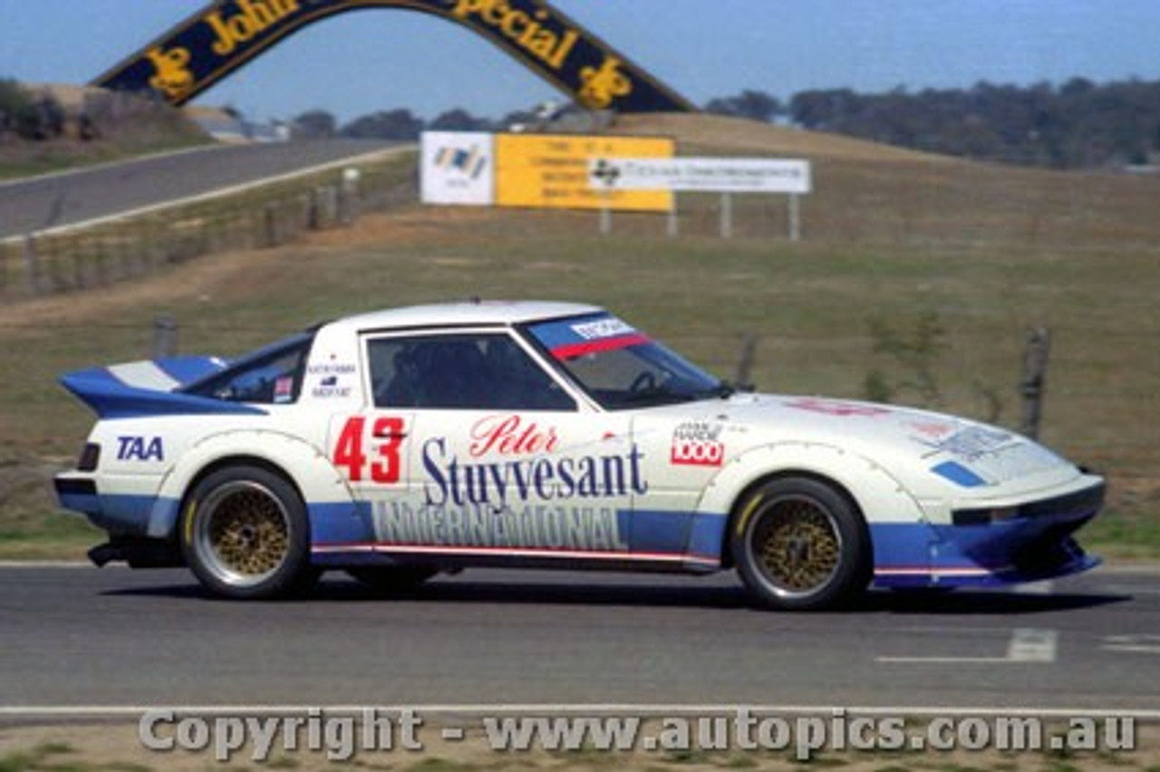 82833 - A. Moffat / Y. Katayama - Mazda RX7- Bathurst 1982 - Photographer Lance J Ruting