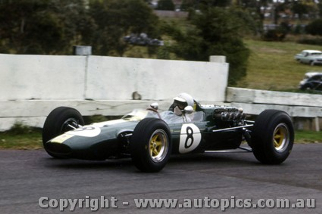 66581a  - Jim Palmer - Lotus 32B - Sandown Tasman Series 1966 - Photographer Peter D Abbs