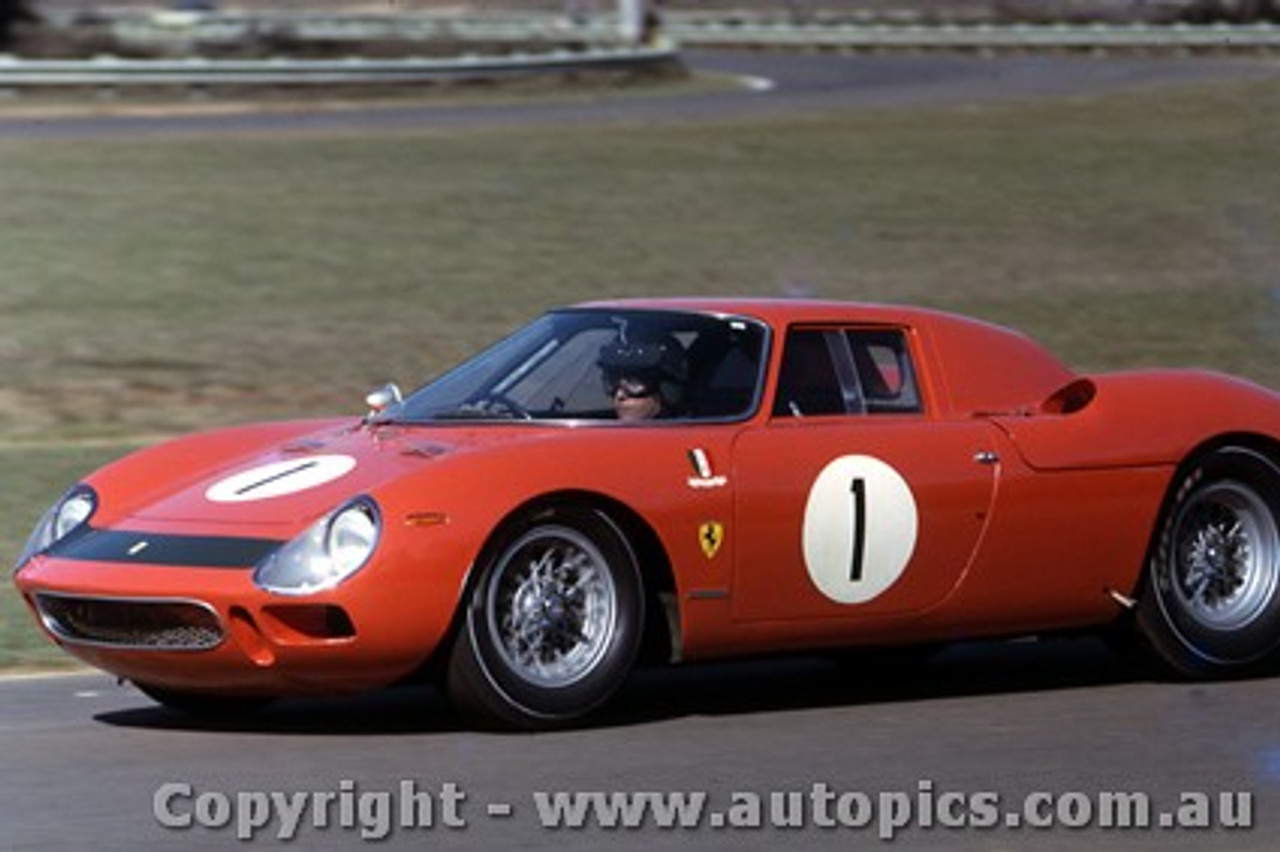 65466 - Spencer Martin 250LM Ferrari   -  Warwick Farm May 1965  - Photographer Adrian Schagen