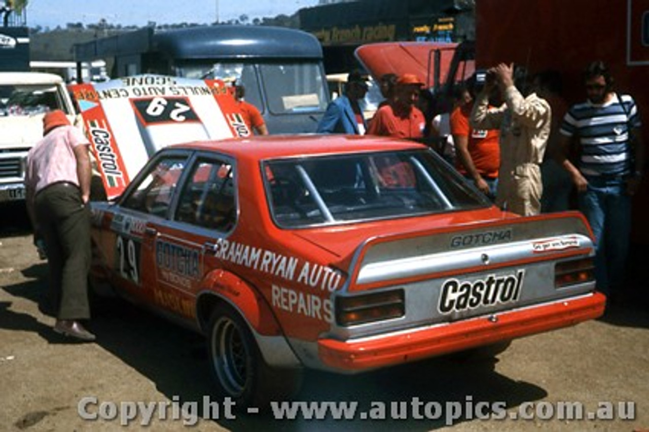 77841  - G. Ryan / P. Arnull Torana A9X  Completed 57 Laps & G. Cooke / B. Penhall Mazda RX3  15 Outright - Bathurst 1977 - Photographer Chris Tatnell