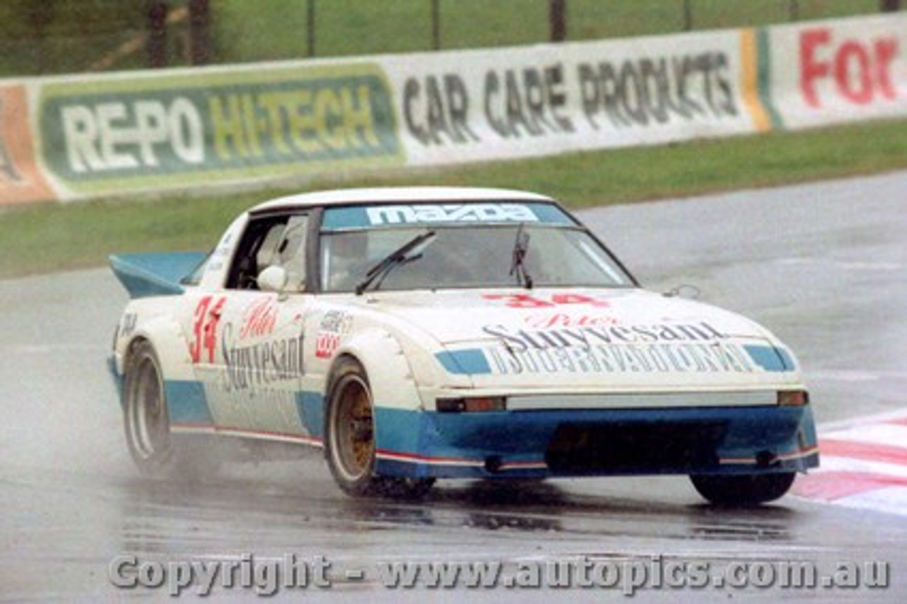 83823 - Greg Hansford / Gary Waldon  Mazda RX7 -  Bathurst 1983 - Photographer Lance J Ruting