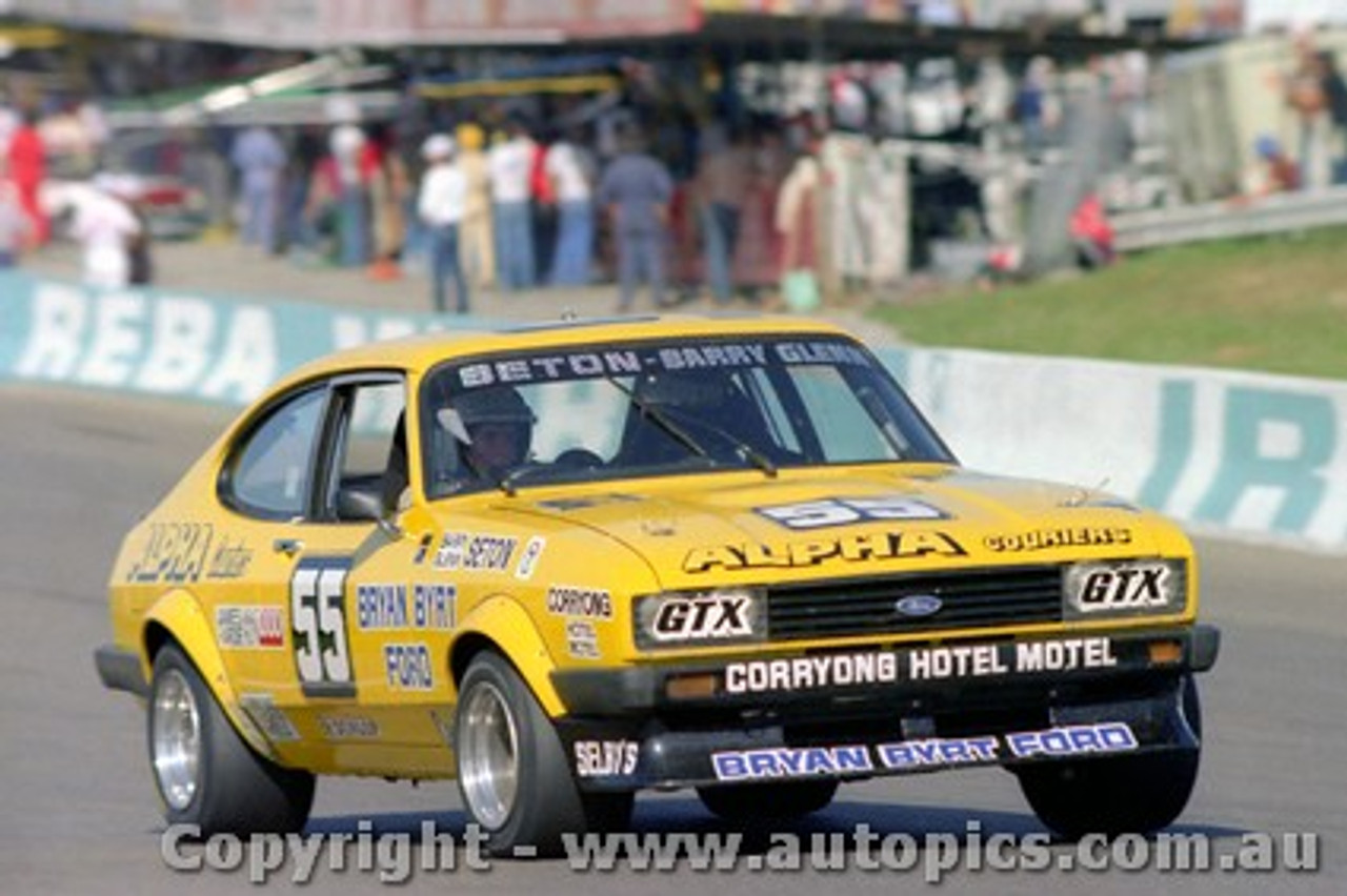 83844 - Barry and Glenn Seton - Ford Capri -  Bathurst 1983 - Photographer Lance Ruting