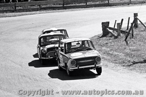 65755 - Bill Burns & Brian Lawler  Fiat 850   Bathurst 1965 - Photographer Lance J Ruting