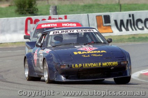 84905 - J. Bundy / N. Carr  Mazda RX7 -  Bathurst 1984 - Photographer Lance Ruting
