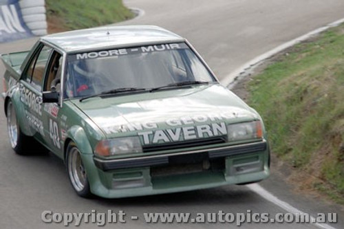 84906 - G. Lawrence / R. Muir  - Ford Falcon XE -  Bathurst 1984 - Photographer Lance Ruting