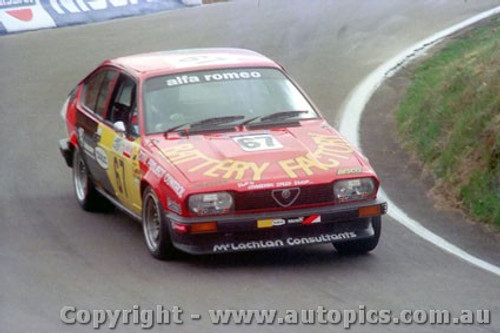 84939 - R. Gulson / G. O Donnell - Alfa Romeo GTV6 -  Bathurst 1984 - Photographer Lance Ruting