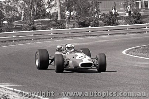 69573 - John Harvey - Brabham - Sandown 16th February 1969 - Photographer Peter D Abbs