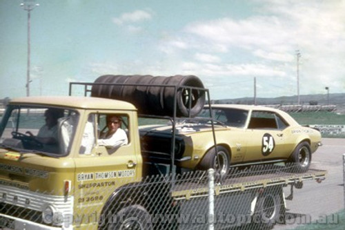 69139 - Bryan Tomson, Chev Camaro and Transporter - Surfers Paradise 1969
