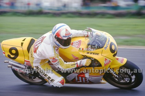 89311 - Pierfrancesco Chili, Honda - 500cc Australian Grand Prix Phillip Island 1989  - Photographer Ray Simpson
