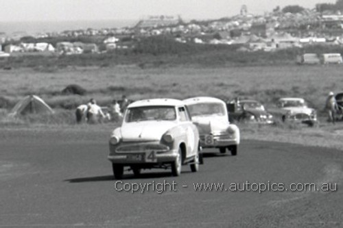 60762 - K. Lott / G. Petty  Lloyde Alexander TS& L. Park / J. Fleming  Renault 750 -   Armstrong 500 Phillip Island 1960  - Photographer Peter D'Abbs