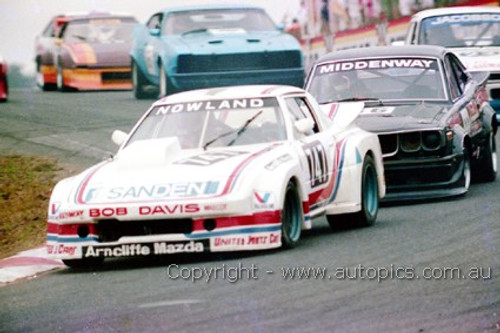 85062 - Graham Nowland, Mazda RX7 & Nick Middenway - Amaroo 7th July 1985 - Photographer Lance J Ruting