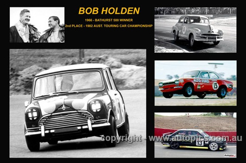 361 - Bob Holden - A collage of a few of the cars he drove during his career